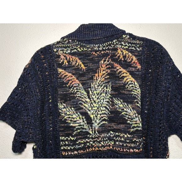 Anthropologie Pilcro Polo Camp Sweater Shirt Size XS/S Colorful Knit Relaxed Fit - Picture 8 of 16